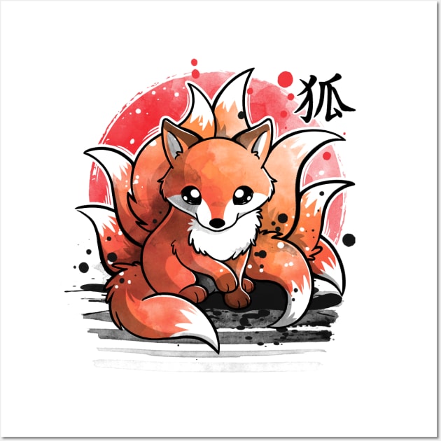 Nine tailed fox Wall Art by NemiMakeit